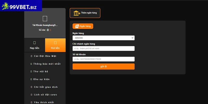 Giao Dịch 99vbet | Hướng dẫn nạp và rút tiền nhà cái 99vbet 7 Lý do Nạp và rút tiền tại nhà cái chúng tôi 99vbet